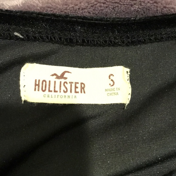 crushed velvet black body suit - Picture 2 of 3